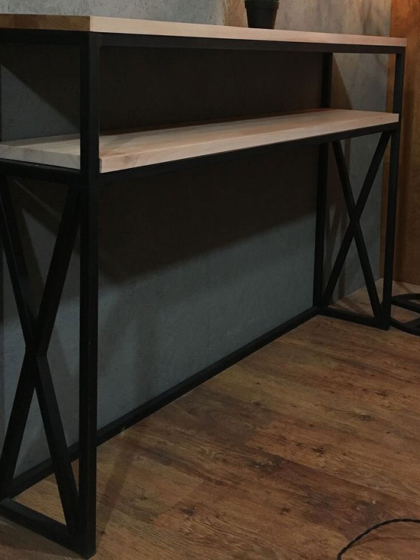 Стол консольный в стиле лофт GES-372 купить Стол консольный в стиле лофт GES-372